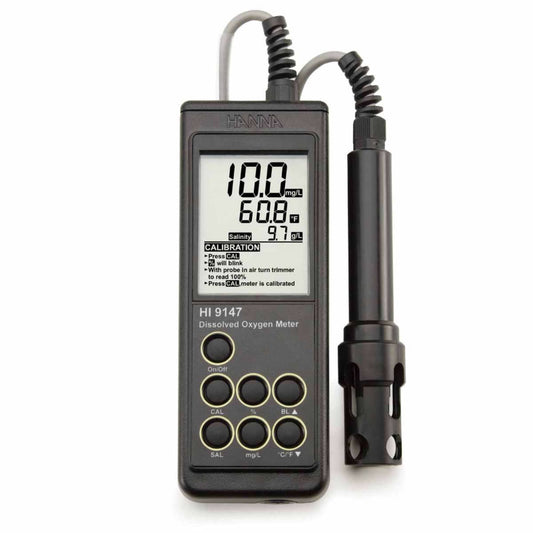 HI9147 | Hanna Portable Dissolved Oxygen Meter with Galvanic Probe