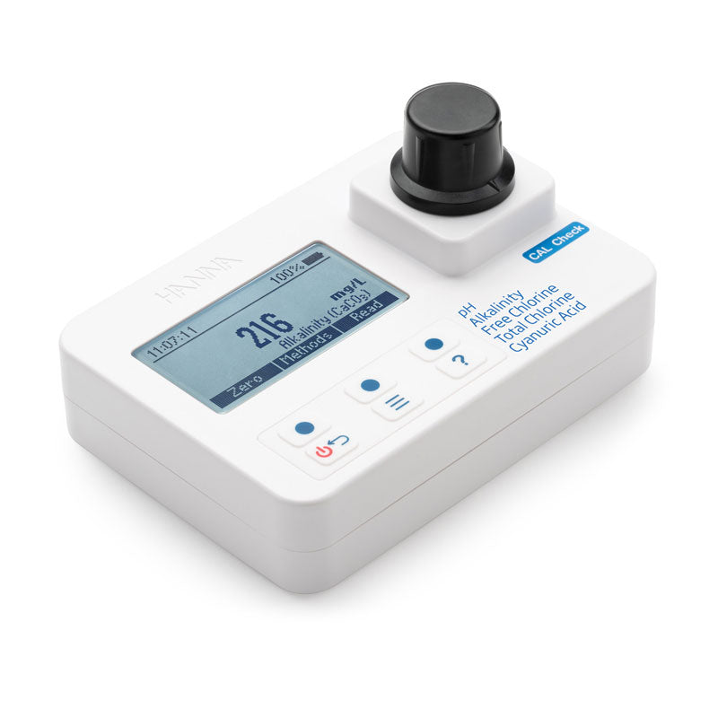 HI97104 | Hanna pH, Alkalinity, Free & Total Chlorine & Cyanuric Acid Photometer