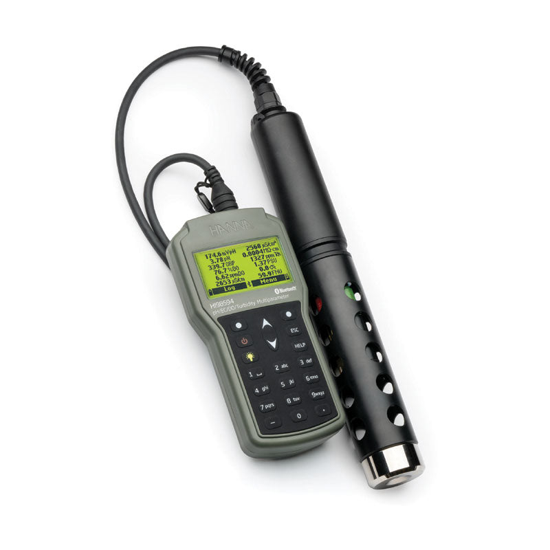 Hanna HI98594 | Multiparameter Bluetooth pH/EC/Turbidity/OPDO Meter