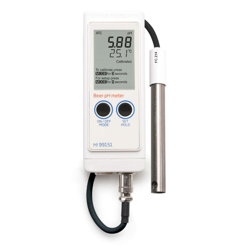 HI99151 | Hanna Portable pH Meter for Beer Brewing