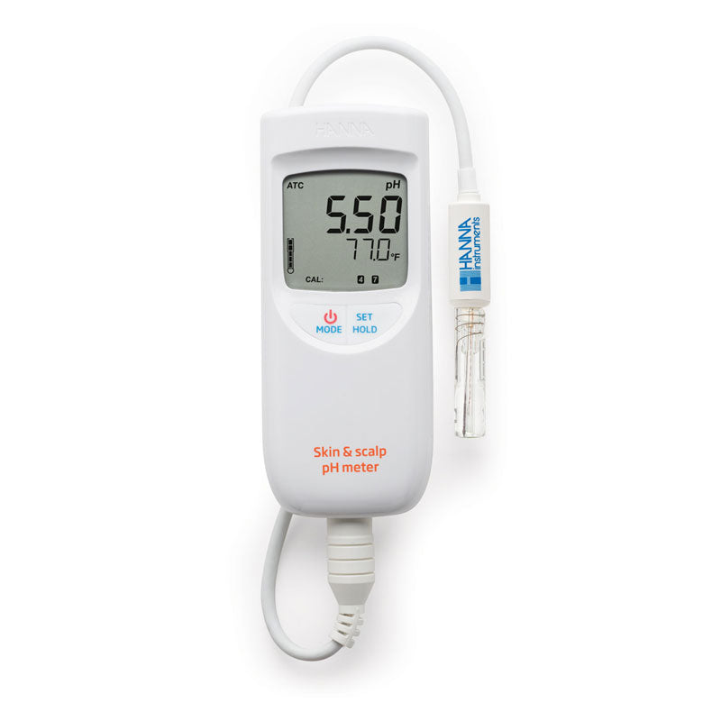 Hanna HI99181 Skin and scalp pH meter on a white background