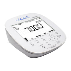 HORIBA LAQUA PC2000 | Dual-Channel Benchtop Multi-Parameter Water Quality Meter in white with a blue brand logo, shown on a solid white background.