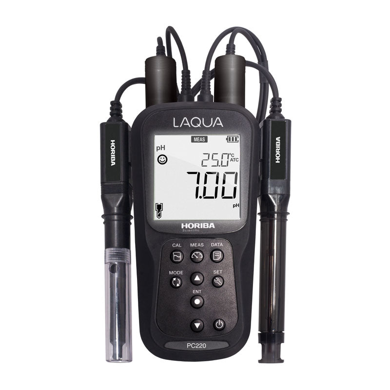 HORIBA LAQUA PC220 | GLP pH, ORP, EC, TDS, Resistivity & Salinity Meter