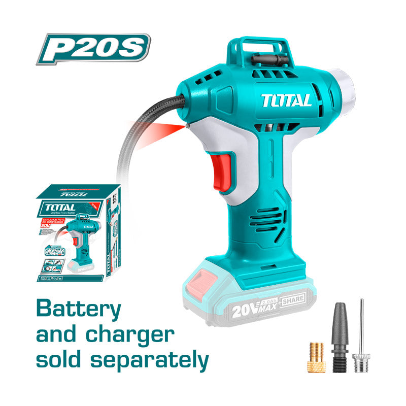 Total TACLI2018 | Cordless Auto Air Compressor - 20V 150PSI Bare Tool