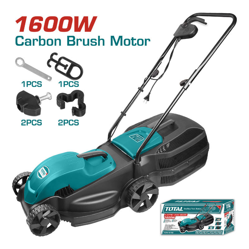 Total TGT616152 | Electric Lawn Mower - 1600W 380mm 45L