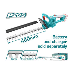 Total THTLI20018 | Cordless Hedge Trimmer - 20V 460mm Bare Tool