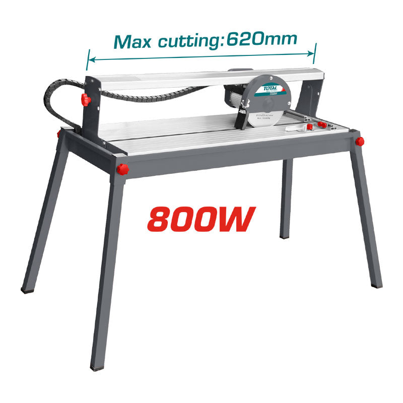 TOTAL TS6082001 800W Electric Wet Tile Saw (620mm Capacity)