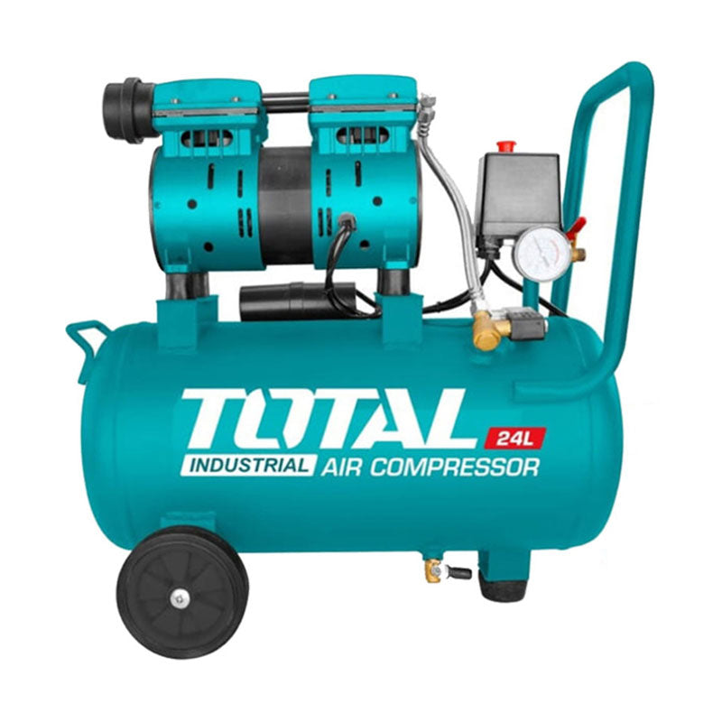 Total TCS1075248 Air Compressor – 0.8HP Oil-Free Silent Air Compressor for Home and Workshop Use