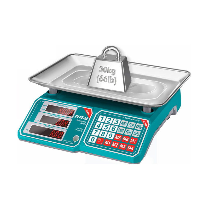 TOTAL TESA3301 30kg Commercial Benchtop Electronic Scale