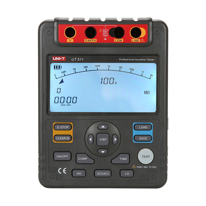 UNI-T UT511 Heavy-Duty Insulation Resistance Tester – 1000V, 10GΩ