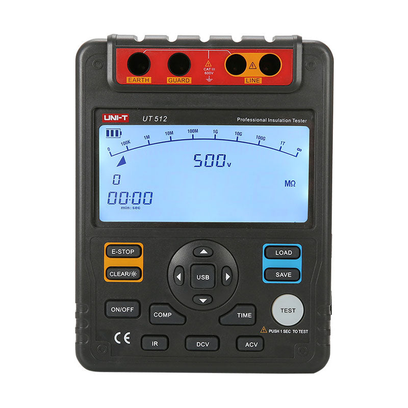 UNI-T UT512 2.5kV Heavy-Duty Insulation Tester – 100GΩ