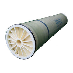 A Vontron reverse osmosis membrane, 4 inches in diameter, primarily green with a white segment on one end.
