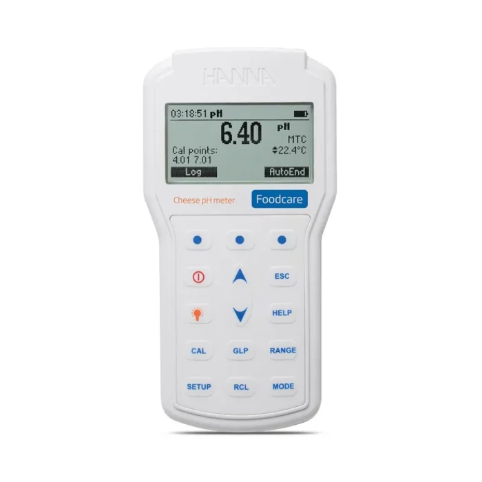 Hanna HI98165 Portable pH/Temp Meter for Cheese b